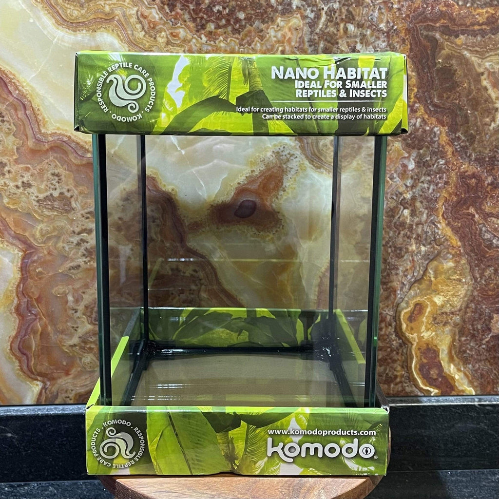Nano Glass Habitat 21 × 21 × 30cm - Komodo - Tank Terrarium Australia Nano Habitats