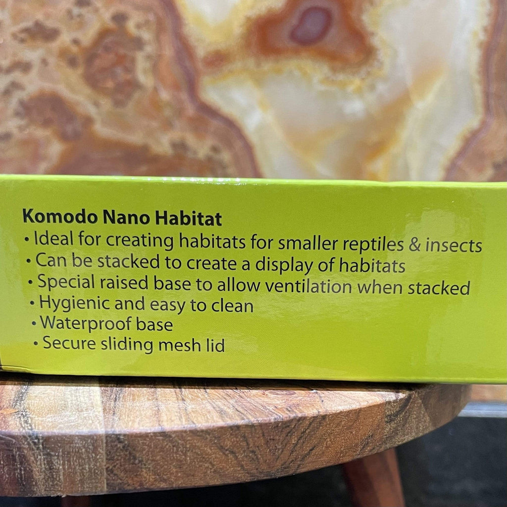 Nano Glass Habitat 21 × 21 × 30cm - Komodo - Tank Terrarium Australia Nano Habitats