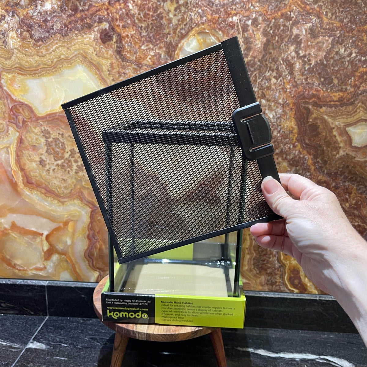Nano Glass Habitat 21 × 21 × 30cm - Komodo - Tank Terrarium Australia Nano Habitats