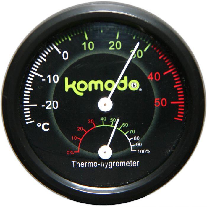 Analogue Thermometer & Hygrometer - Komodo - Tank Terrarium Australia Reptile Monitoring