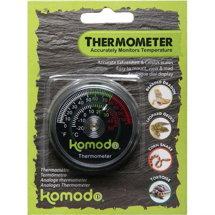 Komodo Reptile Thermometer Analog - Tank Terrarium Australia Reptile Monitoring