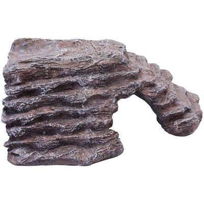 Corner Basking Platform Ramp Brown - Komodo - Tank Terrarium Australia Resin Rock Decor