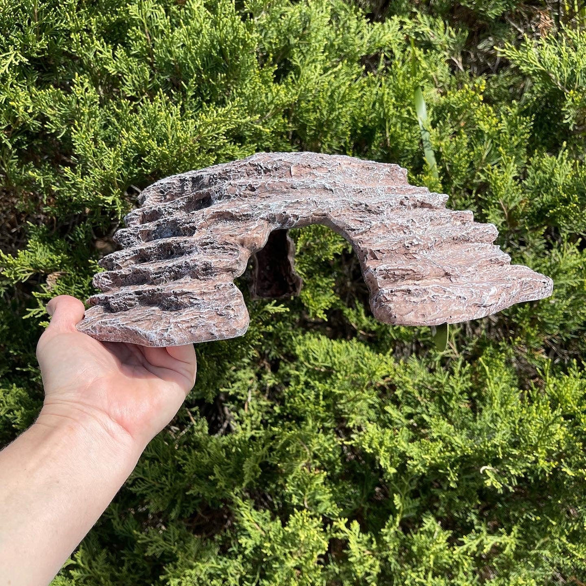 Corner Basking Platform Ramp Brown - Komodo - Tank Terrarium Australia Resin Rock Decor
