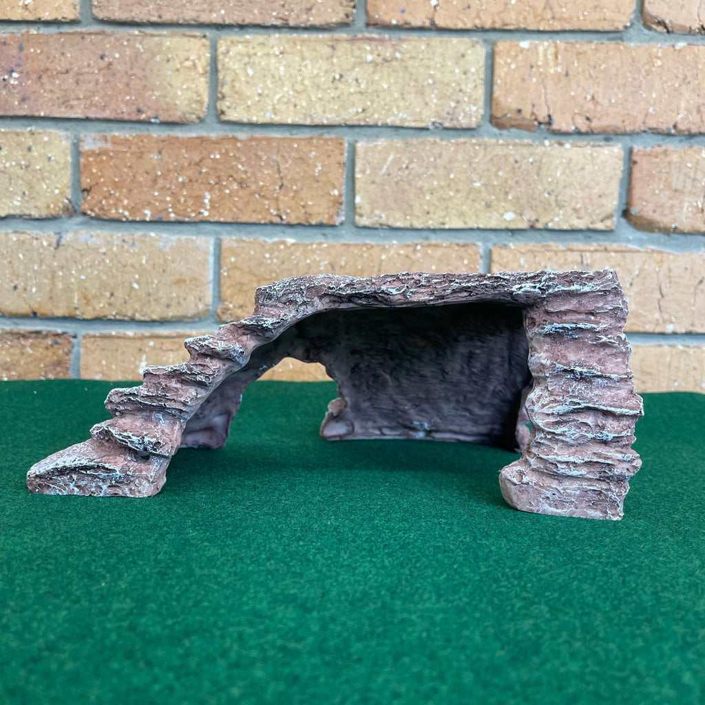 Corner Basking Platform Ramp Brown - Komodo - Tank Terrarium Australia Resin Rock Decor