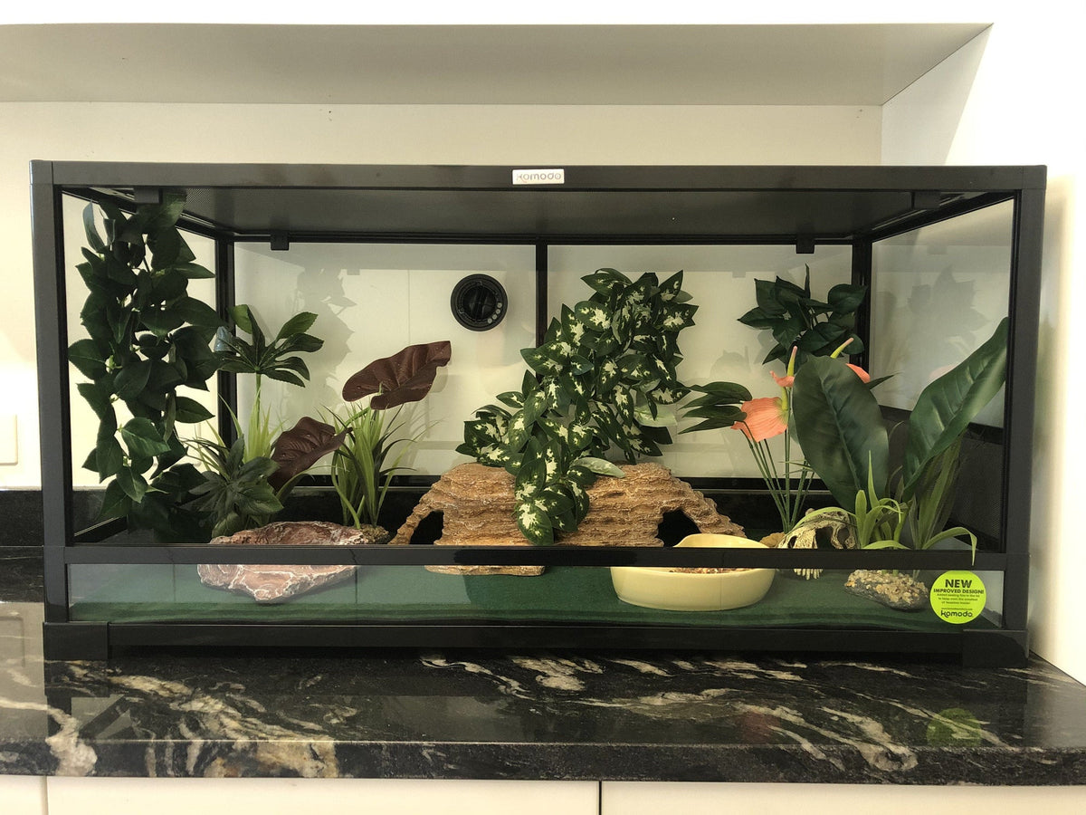 Corner Basking Platform Ramp Sandstone - Komodo - Tank Terrarium Australia Resin Rock Decor