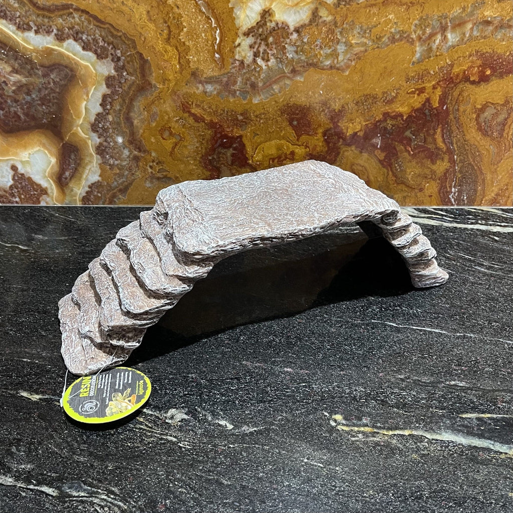 Large Basking Platform Ramp Brown - Komodo - Tank Terrarium Australia Resin Rock Decor