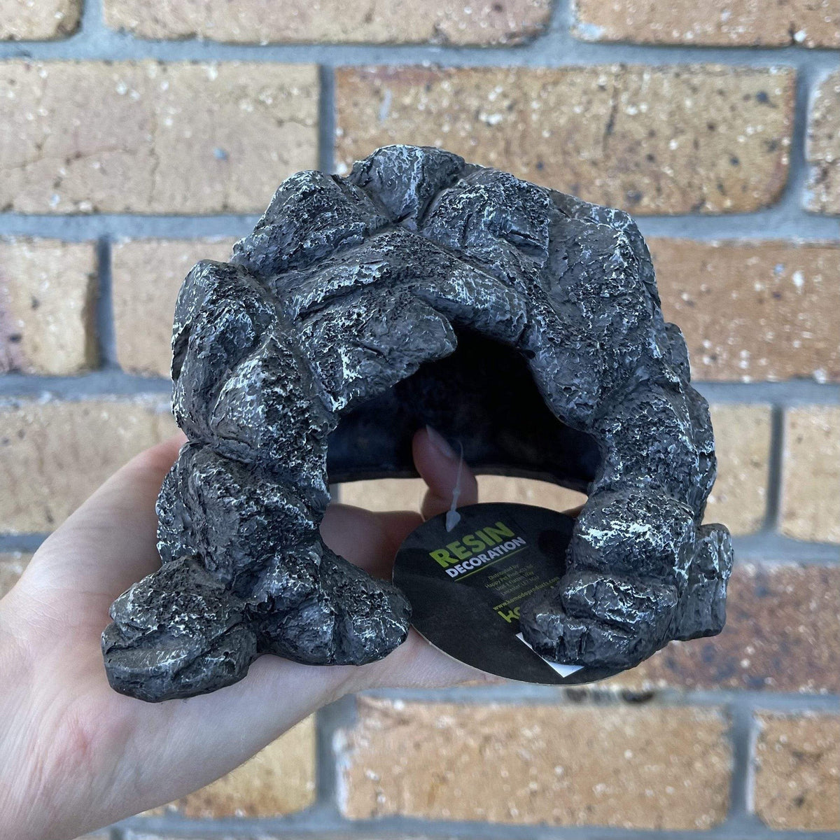 Cave Den Grey - Komodo - Tank Terrarium Australia Resin Rock Decor