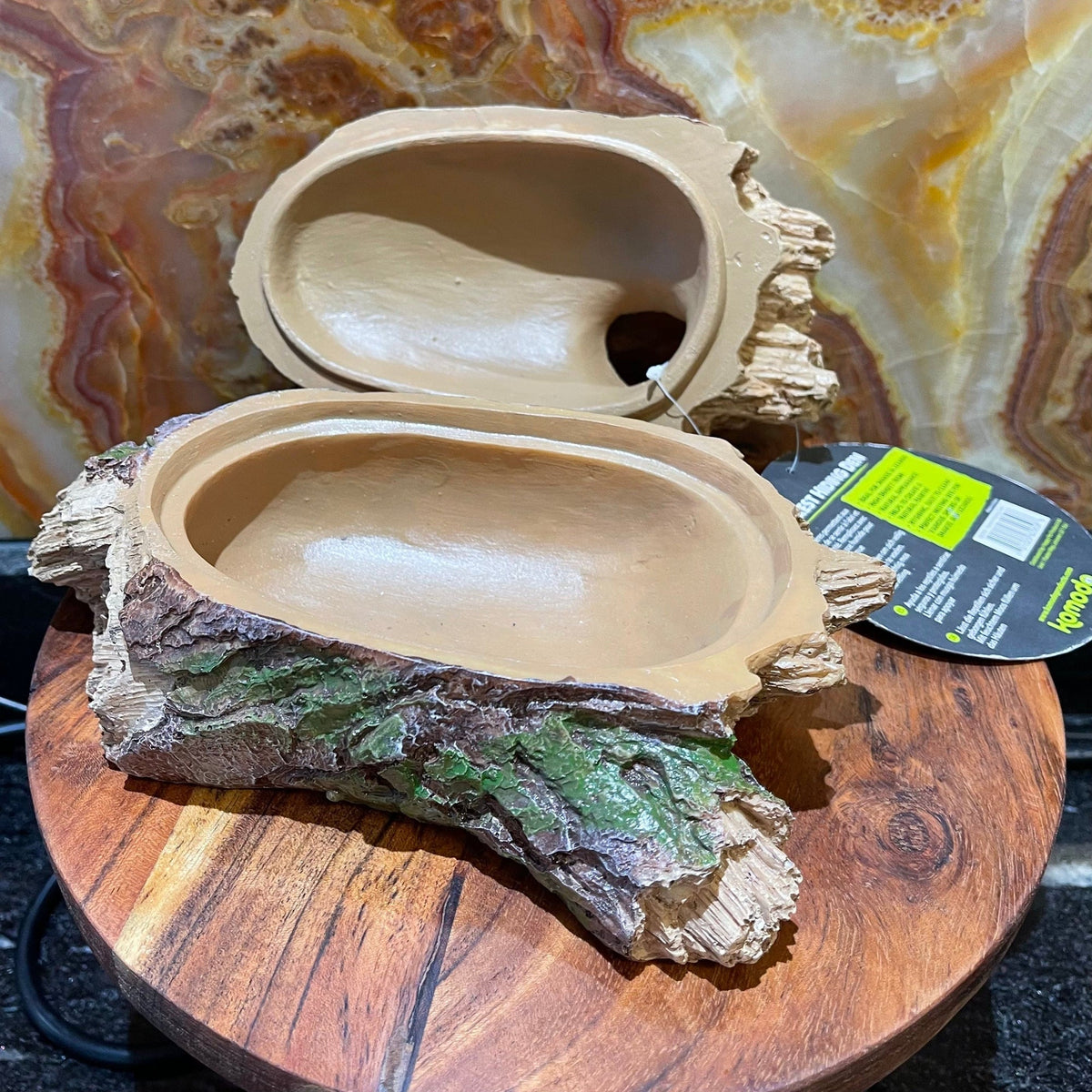 Forest Log Hiding Den 23cm - Komodo - Tank Terrarium Australia Resin Rock Decor