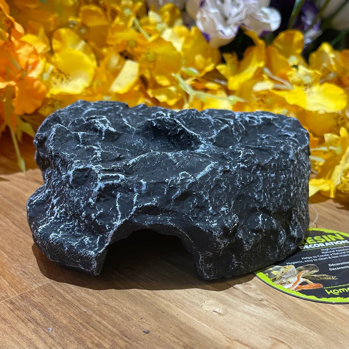 Komodo Reptile Rock Den Grey Small - Tank Terrarium Australia Resin Rock Decor