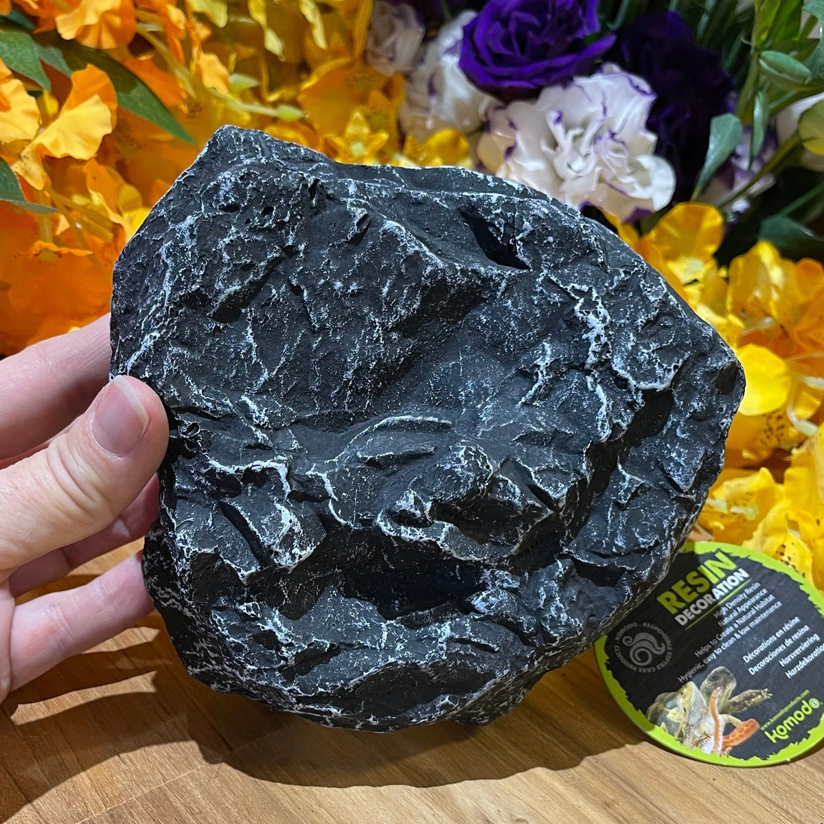 Komodo Reptile Rock Den Grey Small - Tank Terrarium Australia Resin Rock Decor