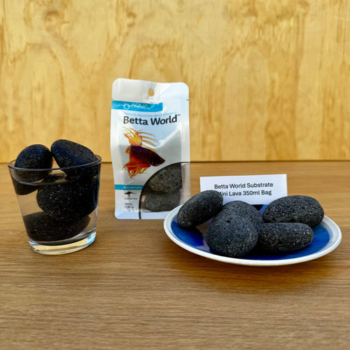 Betta World Substrate - Mini Lava Stones 350ml Bag - Tank Terrarium Australia Betta World