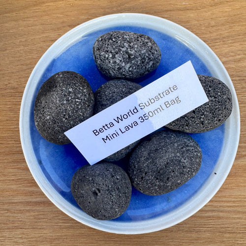 Betta World Substrate - Mini Lava Stones 350ml Bag - Tank Terrarium Australia Betta World
