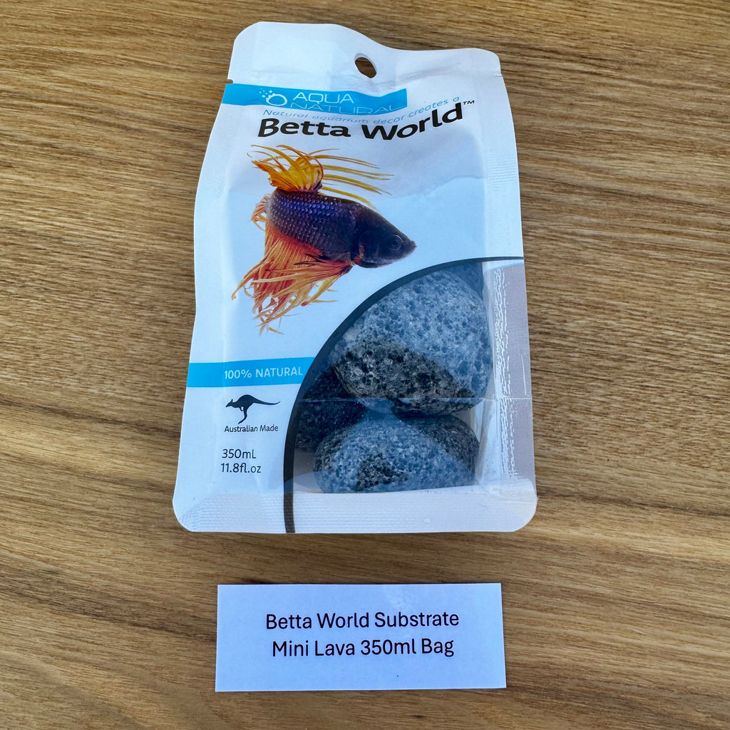 Betta World Substrate - Mini Lava Stones 350ml Bag - Tank Terrarium Australia Betta World