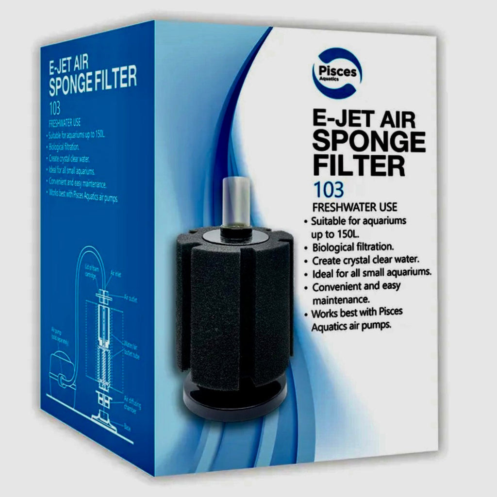 Pisces Aquatics E-Jet Air Sponge Filter 103 - Tank Terrarium Australia Aquarium Filter