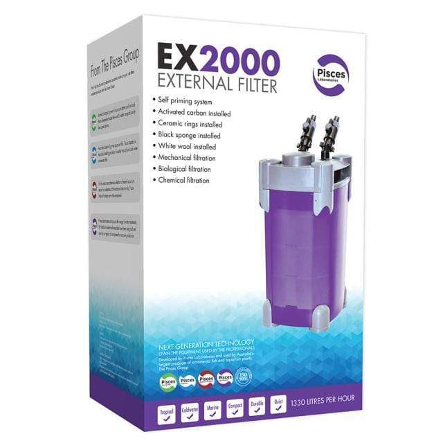 EX2000 External Canister Filter 1330L/H - Pisces Aquatics - Tank Terrarium Australia Aquarium Filter