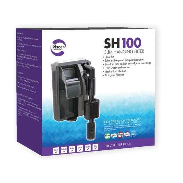 Slim Hanging Aquarium Filter SH100 - Pisces Aquatics - Tank Terrarium Australia Aquarium Filter