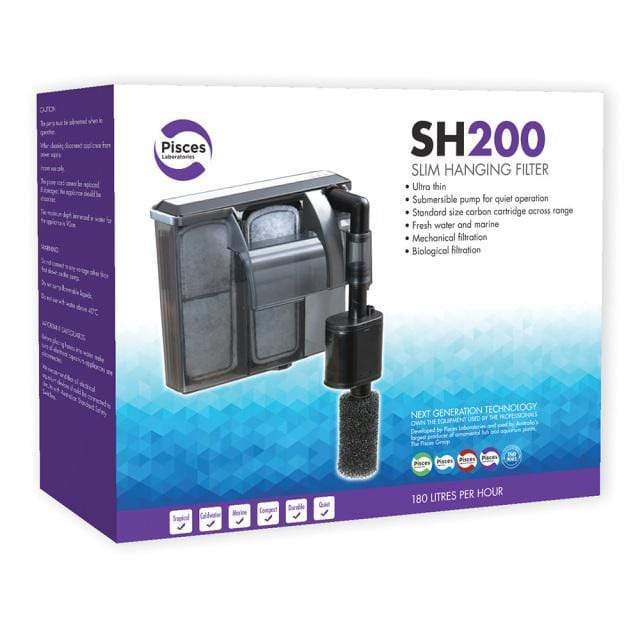 Slim Hanging Aquarium Filter SH200 - Pisces Aquatics - Tank Terrarium Australia Aquarium Filter