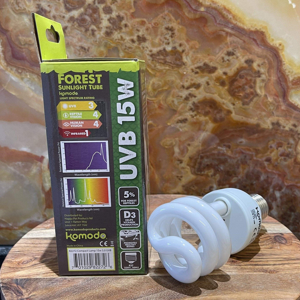 Forest Sunlight Compact UVB Lamp 5% 15W - Komodo - Tank Terrarium Australia Light & Heat