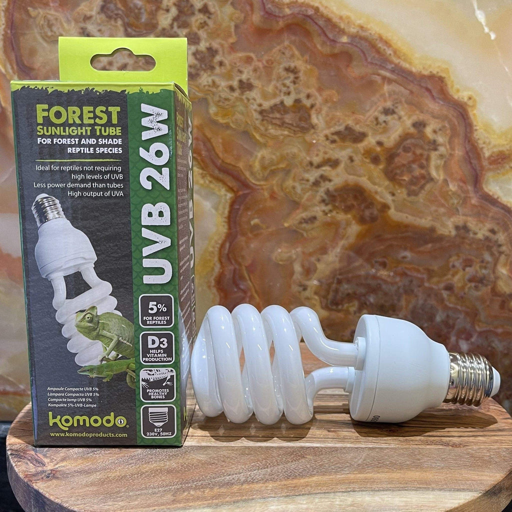 Forest Sunlight Compact UVB Lamp 5% 26W - Komodo - Tank Terrarium Australia Light & Heat