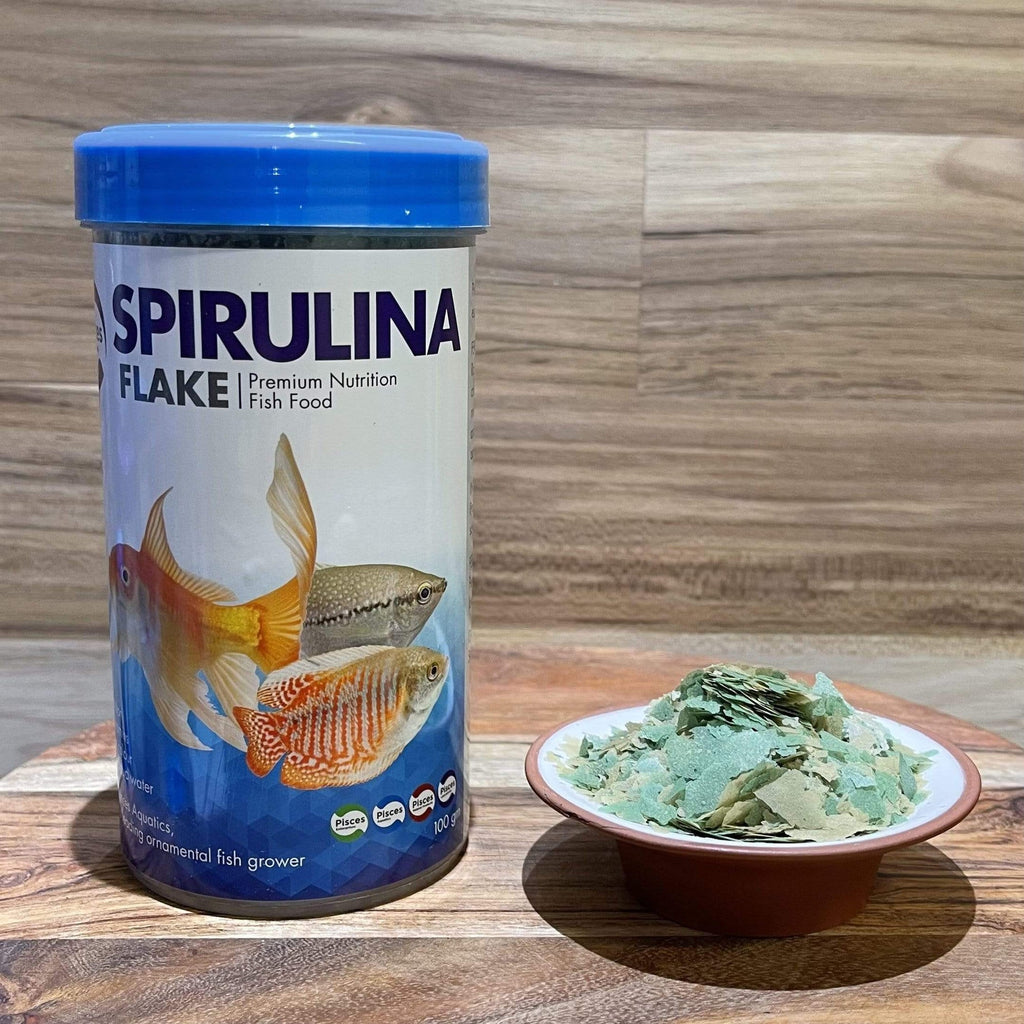 Spirulina Flake Food - Pisces Aquatics - Tank Terrarium Australia Fish Food