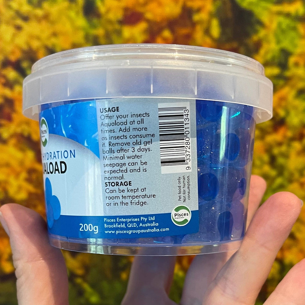 Pisces Aquaload Insect Hydration - 200g - Tank Terrarium Australia Supplement