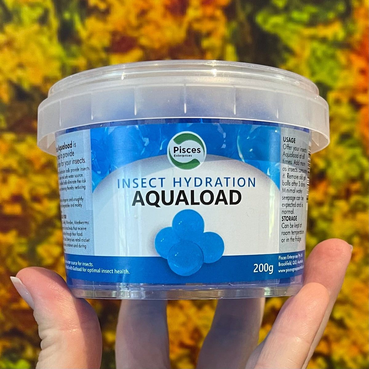 Pisces Aquaload Insect Hydration - 200g - Tank Terrarium Australia Supplement