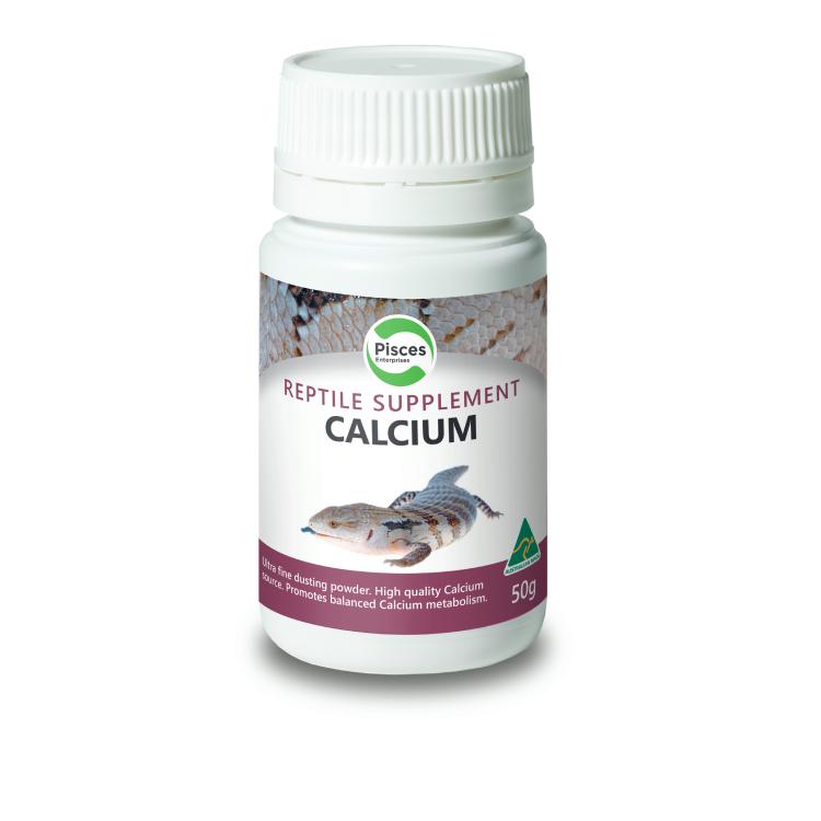 Pisces Calcium Reptile Supplement 50g - Tank Terrarium Australia Supplement