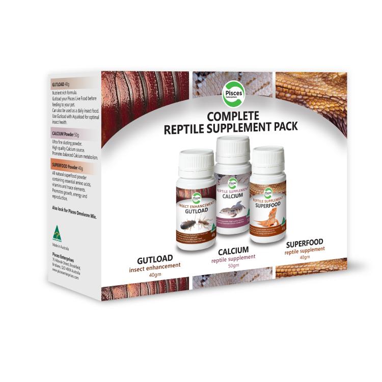 Pisces Complete Reptile Supplement Pack - Tank Terrarium Australia Supplement