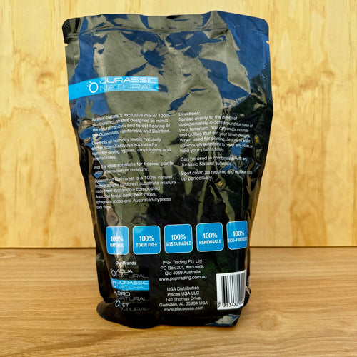 Queensland Rainforest Frog Substrate 2 litres - Jurassic Natural - Tank Terrarium Australia Jurassic Natural