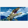 Dakosaurus Dinosaur Poster Background - Tank Terrarium Australia Aqua Natural