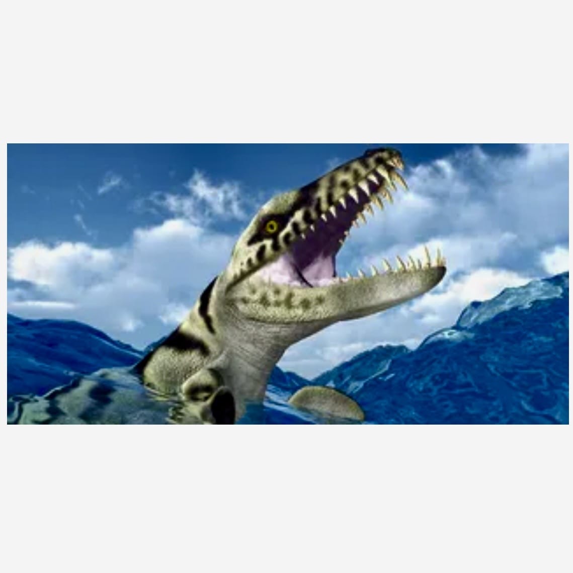 Dakosaurus Dinosaur Poster Background - Tank Terrarium Australia Aqua Natural
