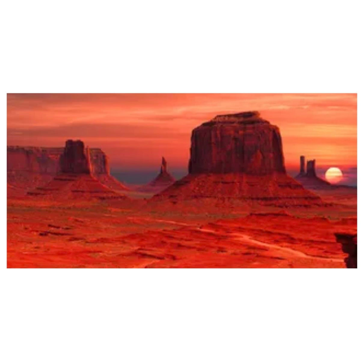 Monument Valley Poster Background - Tank Terrarium Australia Aqua Natural