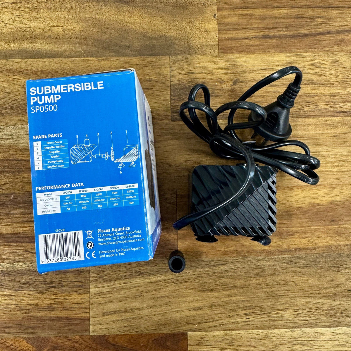SP0500 Aquarium Submersible Pump 500L/hr - Tank Terrarium Australia Aquarium Pump