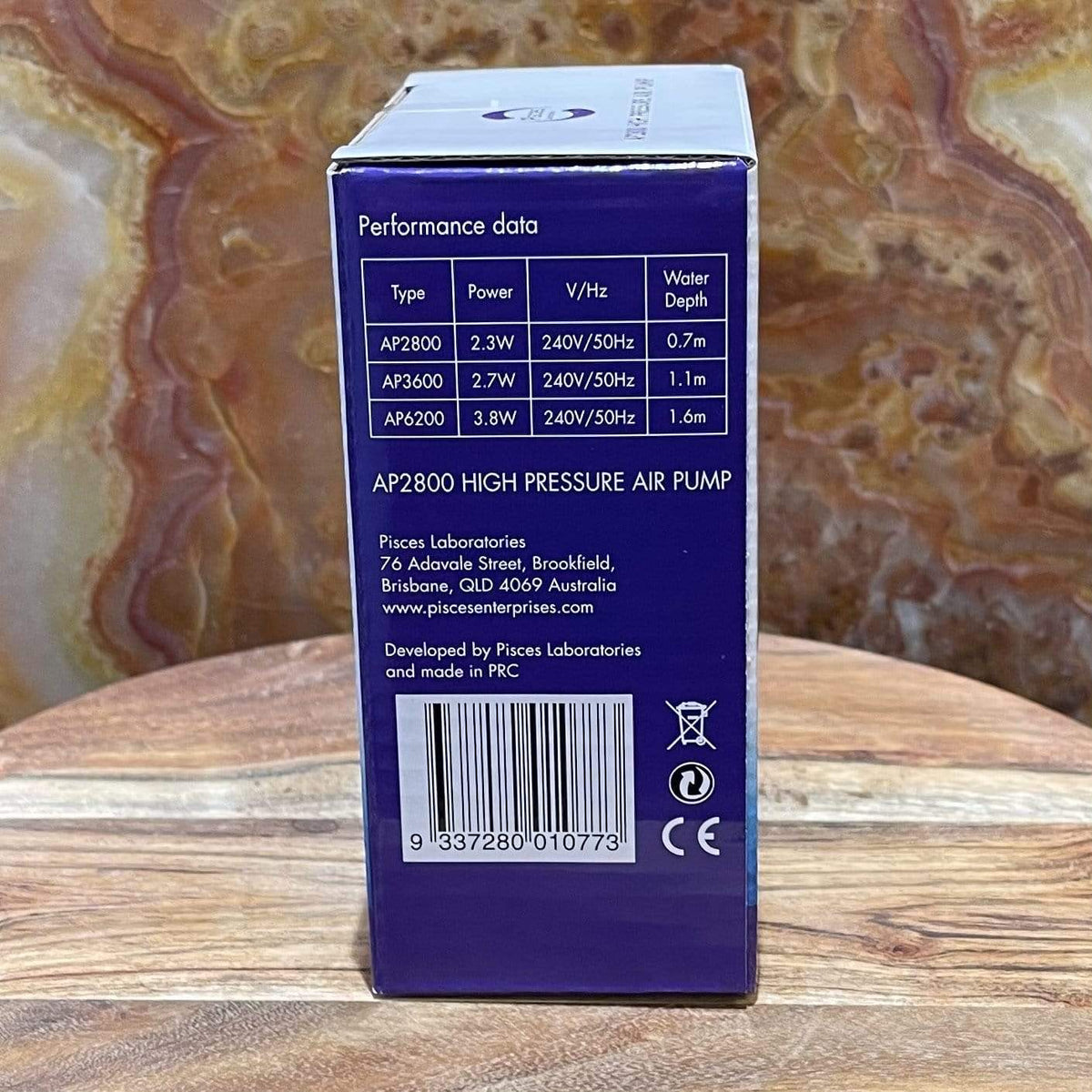 Pisces Air Pump AP2800 Single Outlet - Tank Terrarium Australia Air Pumps