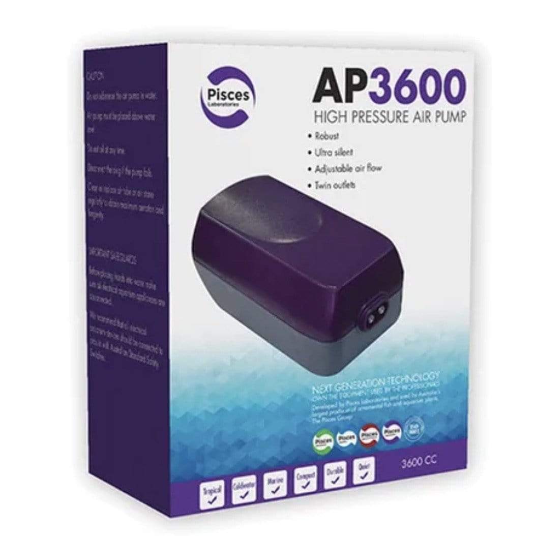 Pisces Air Pump AP3600 Single Outlet - Tank Terrarium Australia Air Pumps