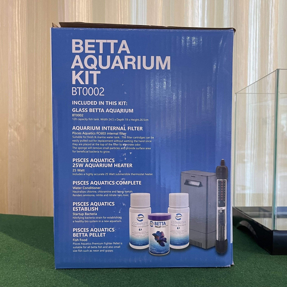 Pisces Aquatics Glass Betta Tank - Tank Terrarium Australia Aquarium Tanks