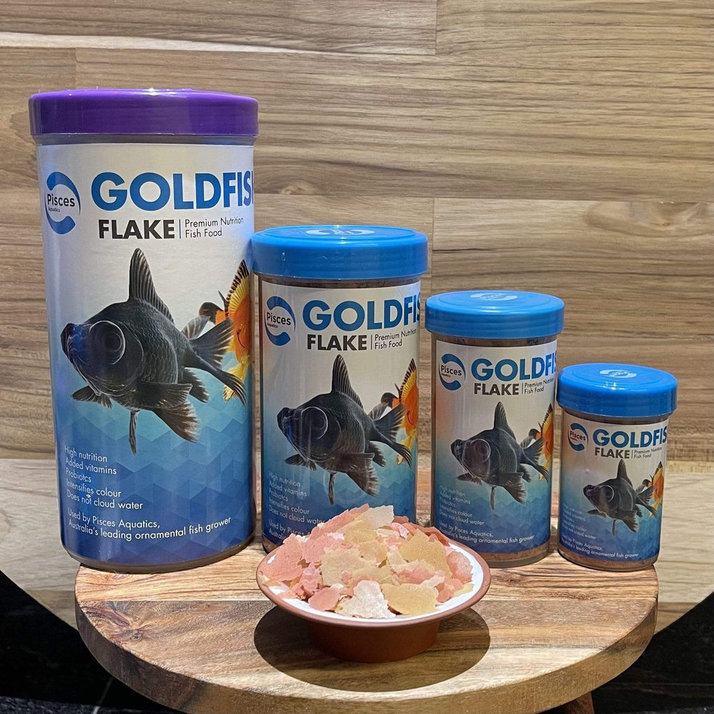 Goldfish Flake Food - Pisces Aquatics - Tank Terrarium Australia Fish Food