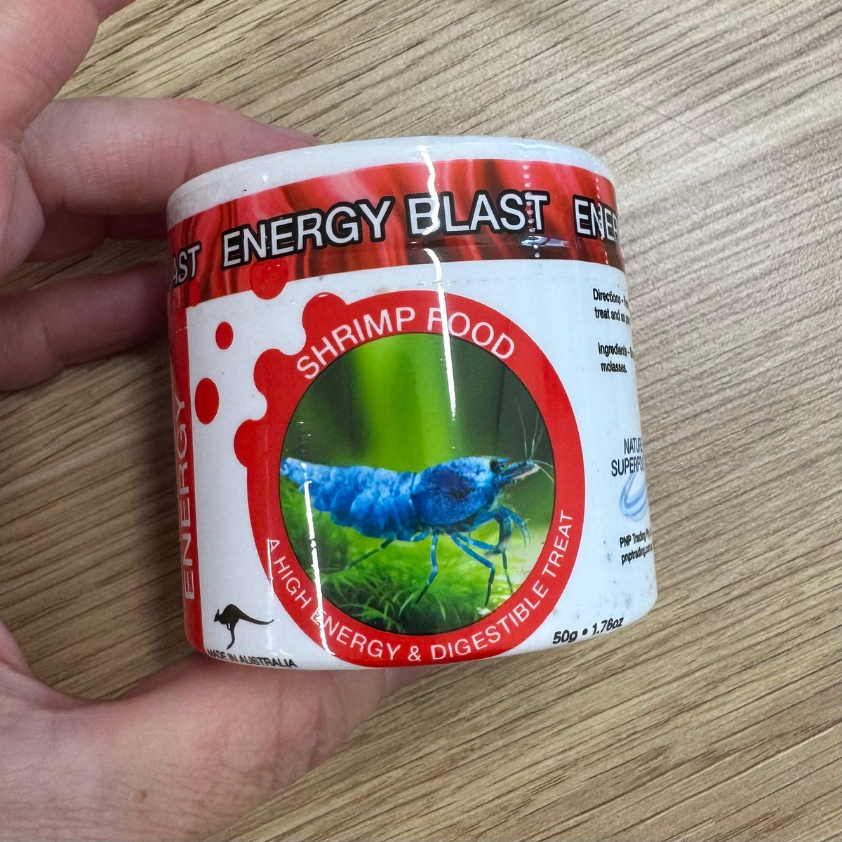 Energy Blast Shrimp Food 50g - Aqua Natural Fish Food - Tank Terrarium Australia Fish Food