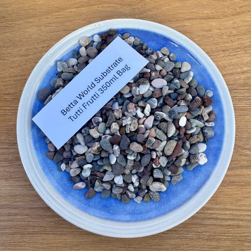 Betta World Substrate - Tutti Frutti Betta Gravel 350ml Bag - Tank Terrarium Australia Betta World