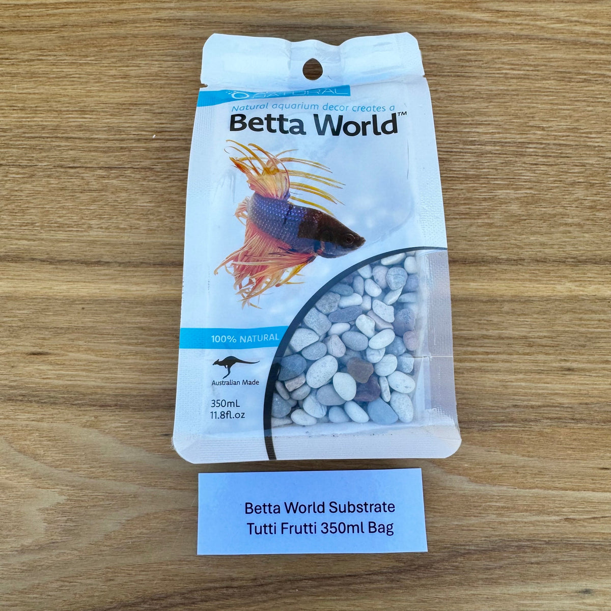 Betta World Substrate - Tutti Frutti Betta Gravel 350ml Bag - Tank Terrarium Australia Betta World